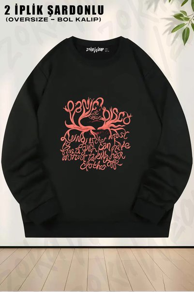 ZOKAWEAR Panic at the Disco V2 Printed Crew Neck Sweatshirt