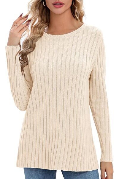 Urban CoCo Women's Long Sleeve Crewneck Tops 2024 Spring Tunic Sweatshirt Cas...