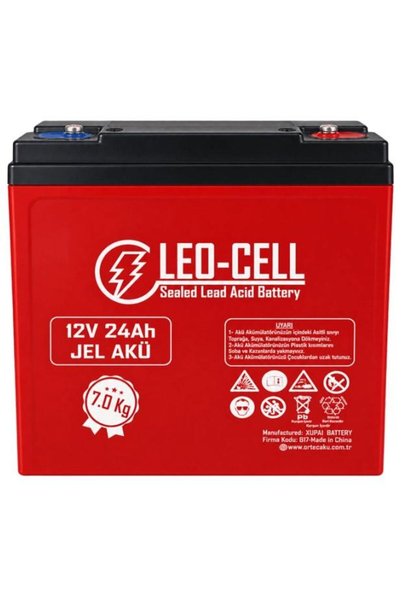 OR-TEC LEO-CELL 12V 24 AH Japon Teknolojisi 7 KG Elektrikli Motorsiklet Aküsü