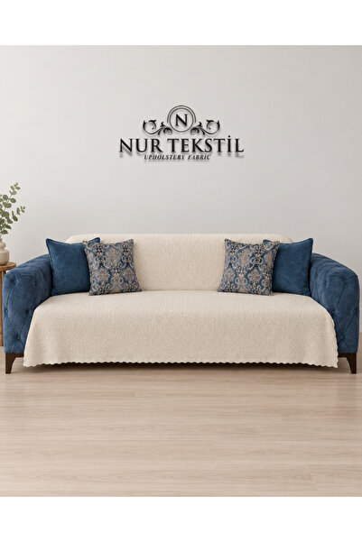 Çift Taraflı Jakarlı Örme Koltuk Örtüsü – 175 x 215 cm