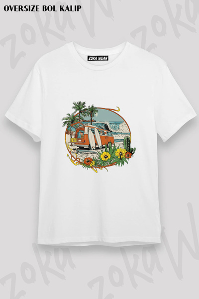 ZOKAWEAR Outdoor Camping Caravan Surf Printed T-Shirt
