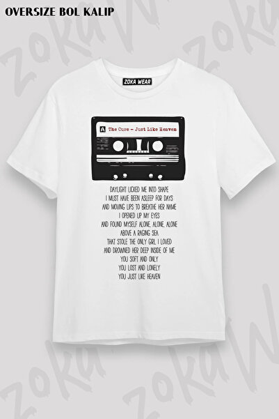ZOKAWEAR The Cure Casette Songs Rock Printed T-Shirt