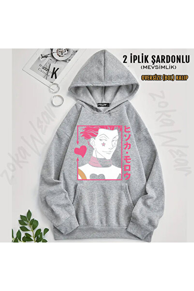 ZOKAWEAR Populer Anime Hisoka Printed Hooded Sweatshirt