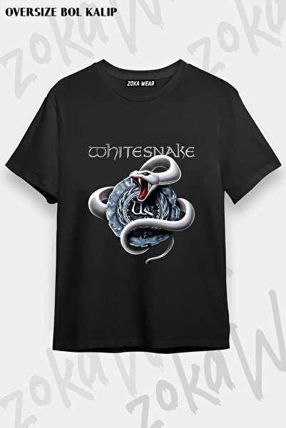 ZOKAWEAR White Snake V7 Rock Metal Printed T-Shirt