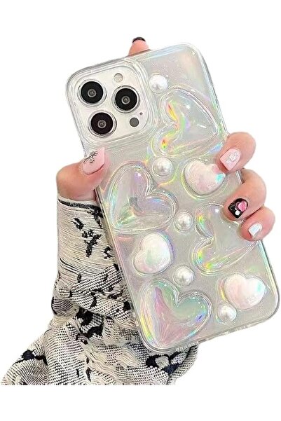 GENERAL Compatible iPhone 13 Pro Case, Pink Rose Cute Phone Case, Butterfly P...