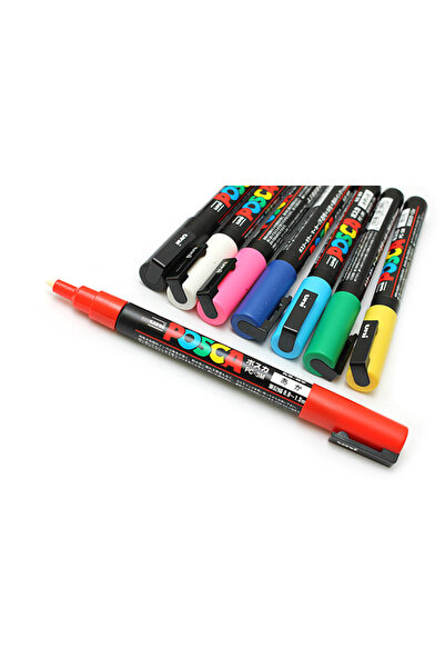 POSCA ΣΕΤ ΜΑΡΚΕΡΕΣ UNI 8 ΤΕΜΑΧΙΩΝ ΔΙΑΦΟΡΕΤΙΚΩΝ ΧΡΩΜΑΤΩΝ