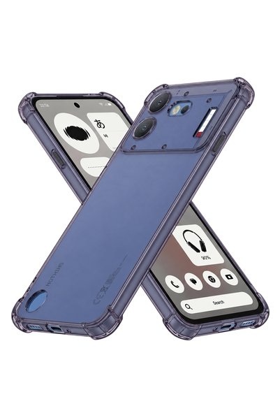 Techsuit Shockproof Clear Silicone Phone Case, for Nothing Phone (4b), Smoke ...
