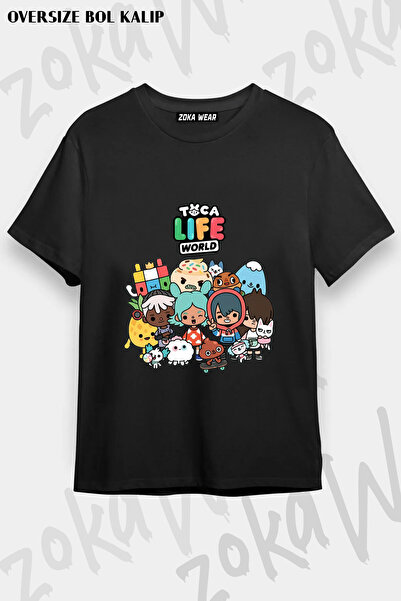 ZOKAWEAR Toca Boca Toca Life World Characters Characters Game Printed T-Shirt