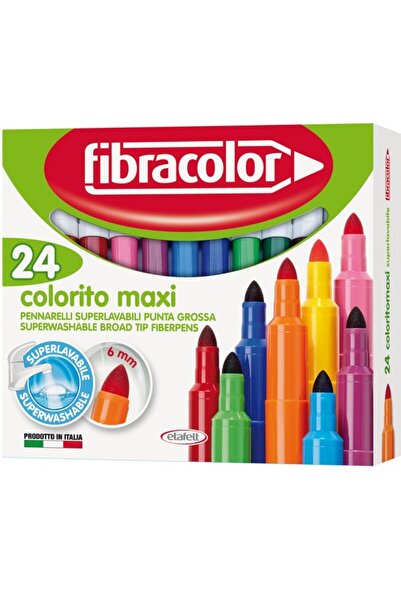 Fibracolor ΚΟΛΟΡΙΤΟ ΜΑΞΙ ΜΑΡΚΕΡΣ 24 ΤΕΜΑΧΙΑ