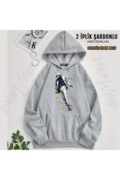 ZOKAWEAR Michael Jackson Printed Premium Printed Hooded Sweatshirt