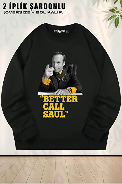 ZOKAWEAR Better Call Saul Design Saul Goodman Printed Crew Neck Sweatshirt