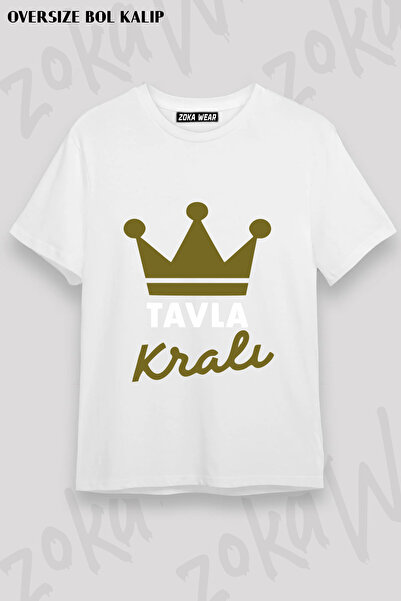 ZOKAWEAR Backgammon King Tavla Krali Printed T-Shirt