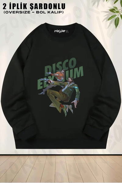 ZOKAWEAR Final Cut Game Disco Elysium Printed Crew Neck Sweatshirt