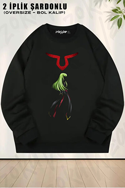 ZOKAWEAR Code Geass Image Printed Crew Neck Sweatshirt
