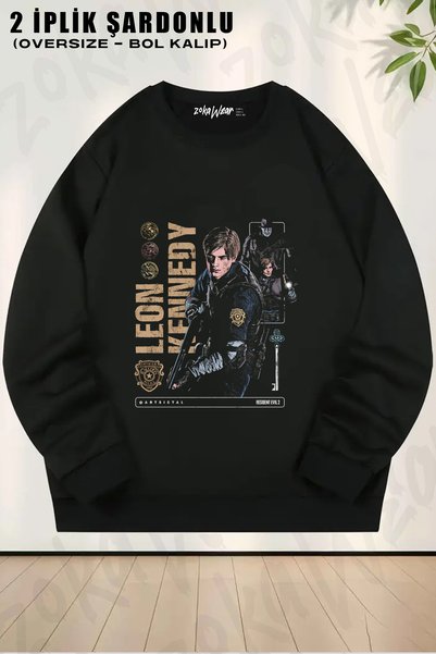 ZOKAWEAR Resident Evil Printed Crew Neck Sweatshirt