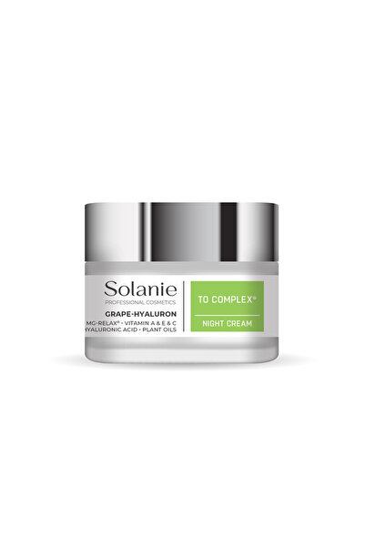 Solanie Crema de noapte antirid Struguri - Hialuron - 50 ml -