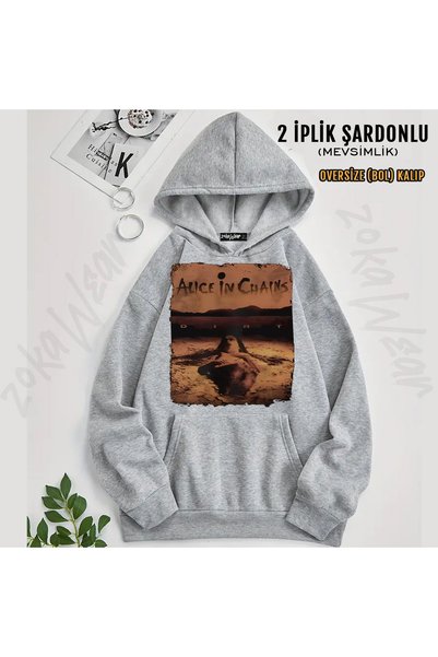 ZOKAWEAR Alice in Chains - Dirt Printed Hooded Sweatshirt