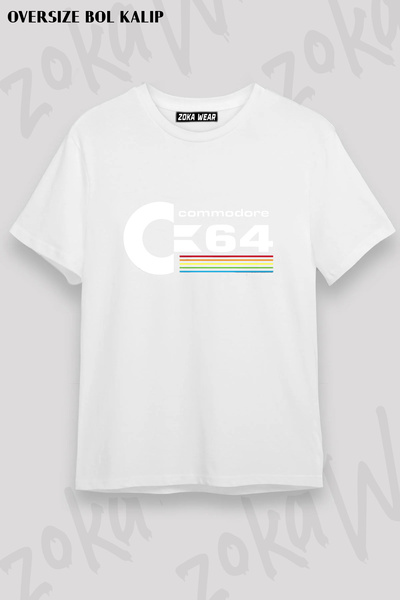 ZOKAWEAR Commodore 64 Temali V2 Printed T-Shirt