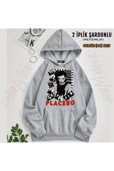 ZOKAWEAR Placebo Vs01 Printed Hooded Sweatshirt