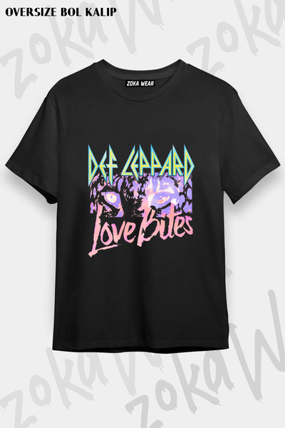 ZOKAWEAR Love Bites Def Leppard Printed T-Shirt