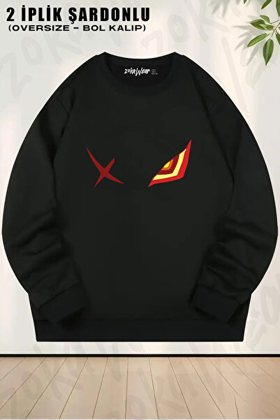 ZOKAWEAR Senketsu Anime Kill La Kill Printed Crew Neck Sweatshirt