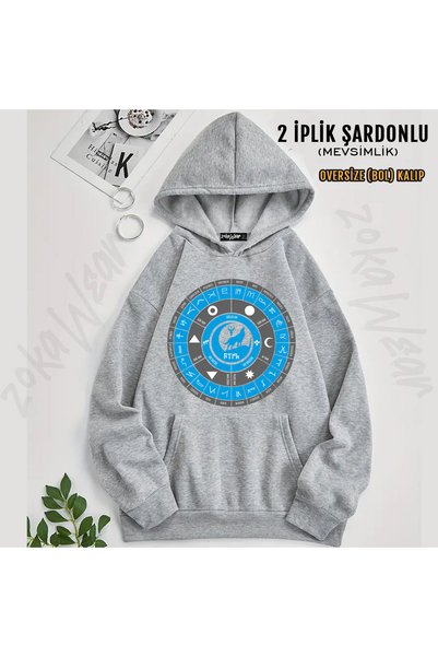 ZOKAWEAR Turkish Boylari Printed Hooded Sweatshirt