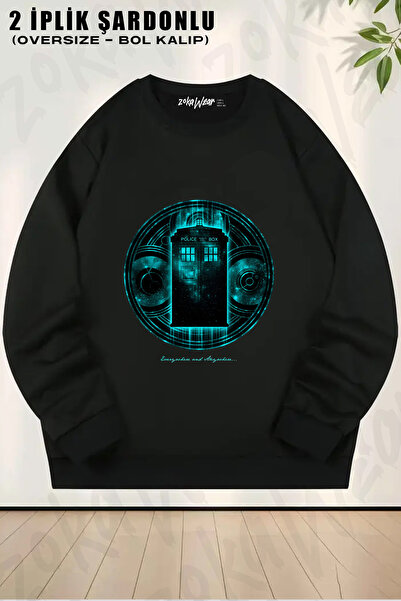 ZOKAWEAR Doctor Who - Anywhere Printed Crew Neck Sweatshirt