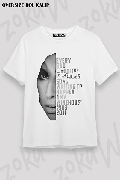 ZOKAWEAR Blues Amy Winehouse Printed T-Shirt