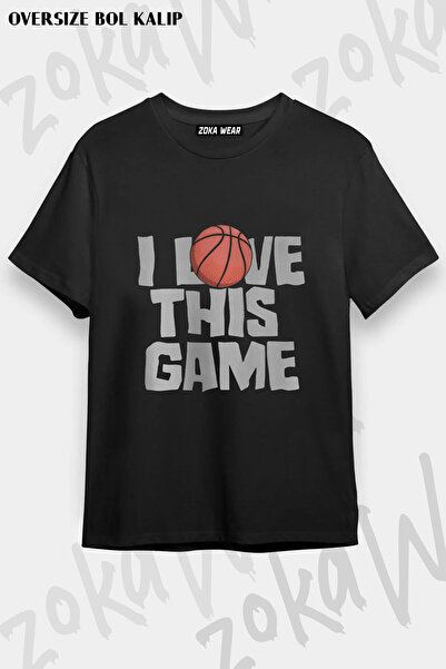 ZOKAWEAR Basketball I Love This Game Basketball Sports Printed T-Shirt