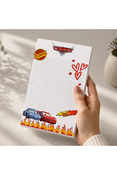 luxorpixels Cars Theme Children's Notebook - A5 Size - Tear-Off Notepad 50 Sheets - Notepad - Writing Pad