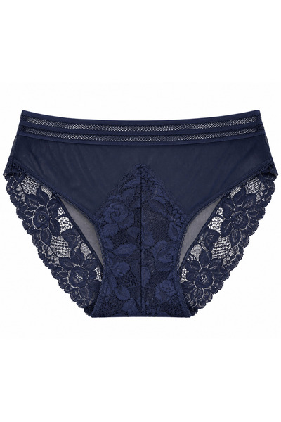 Zena Plus Size Floral Lace Transparent Detailed Stretchy Women's Panties