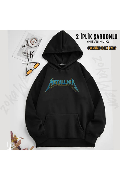 ZOKAWEAR Metallica Printed T-Shirt Printed Hooded Sweatshirt