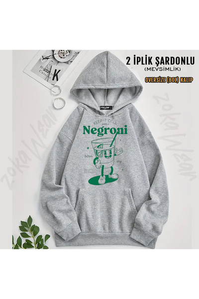 ZOKAWEAR Negroni Printed Hooded Sweatshirt