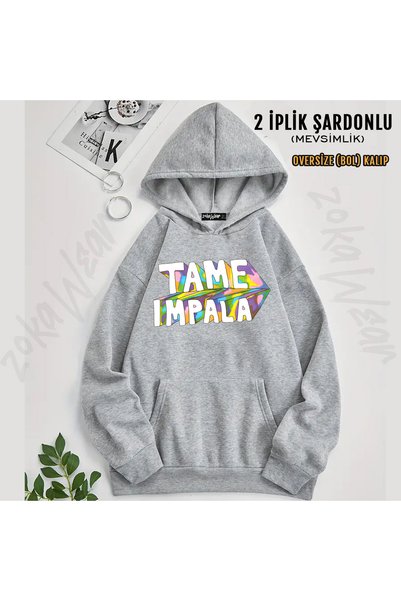 ZOKAWEAR Tame Impala V18 Printed Hooded Sweatshirt