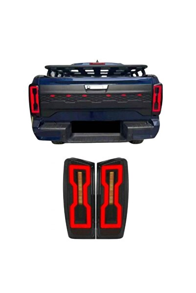 Generic Brand Σετ Πίσω Φώτων για Isuzu D-Max 2020+ Led Bar Μαύρο (CAR0031352)