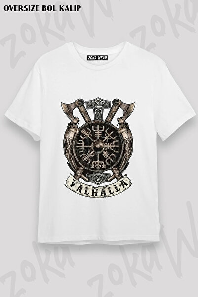 ZOKAWEAR Valhalla Vikings Printed T-Shirt