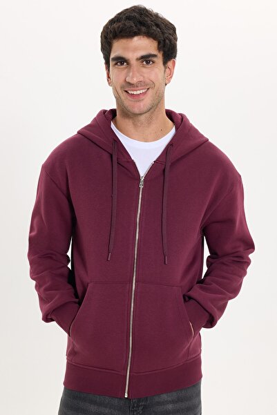 Tudors Unisex Relax Fit Rahat Kesim Pamuklu İçi Polarlı Çift Cepli Fermuarlı ...