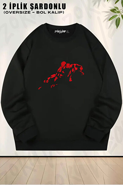ZOKAWEAR Zendaya Spider Man Printed Crew Neck Sweatshirt