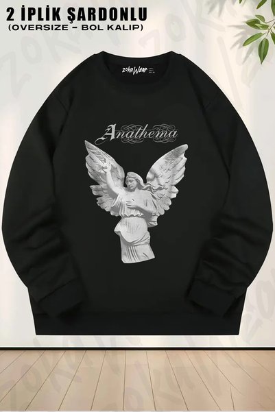 ZOKAWEAR Φούτερ με στρογγυλή λαιμόκοψη και τύπωμα «Eternity Anathema»