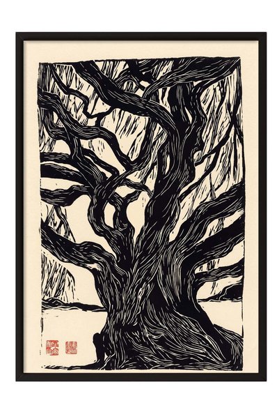 Postifull Interpretare artistică a ramurilor complexe ale unui copac – Poster...