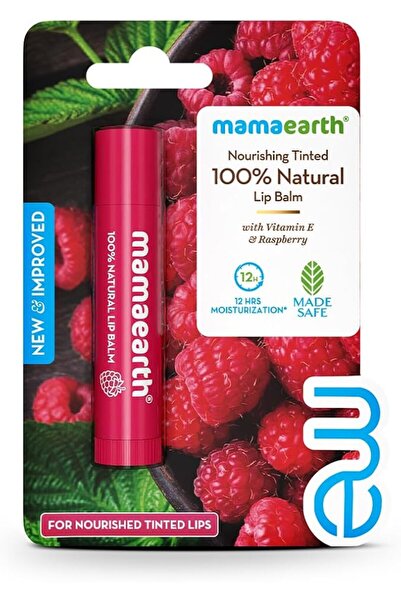 Mamaearth Nourishing Tinted Lip Balm with Natural Red Tint | 12 Hour Moisturi...