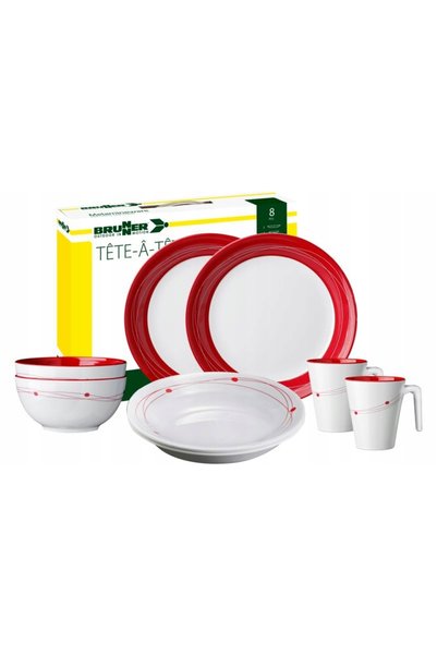 Brunner Set de masă din melamină tête-à-tête Cosmic 8 piese