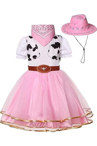 Generic 3 Pcs Cowgirl Costume Dress Up Cowboy Costume for Kids Girls Hallowee...