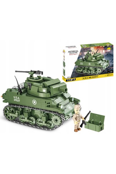 COBI 2279 H.M.C M8 Scott Model istoric din Al Doilea Război Mondial din blocu...