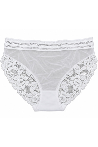 Zena Plus Size Floral Lace Transparent Detailed Stretchy Women's Panties