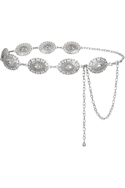 Paporich 115CM Women Metal Waist Chain Belt, Boho Chain Belts, Adjustable Met...