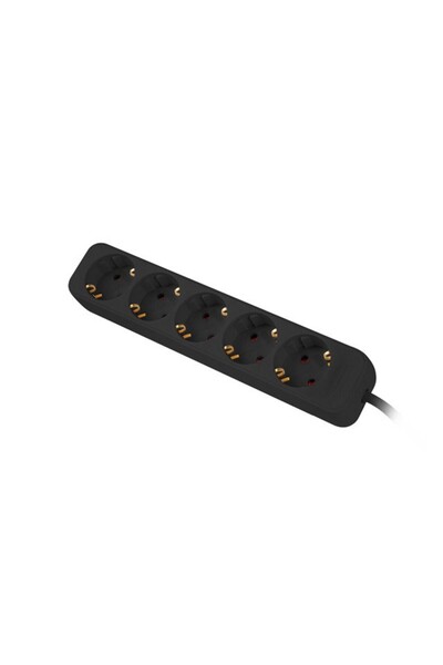 Lanberg Prelungitor PS0-05F-0300-BK 3m 5x230V Schuko Protecție copii