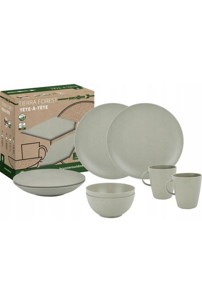Brunner Set de cină pentru două persoane RPET Tierra Forest 8 piese