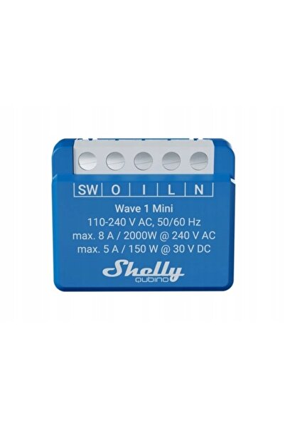 Shelly Comutator inteligent Qubino wave 1 mini LR Z-Wave Albastru