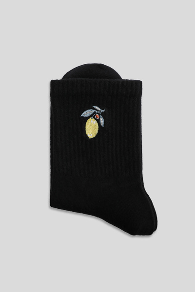 Lufian Lily Women's Socks Black